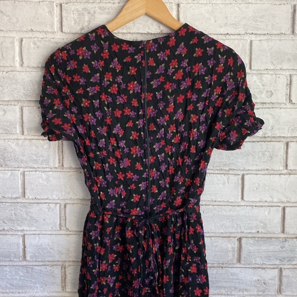 Vintage Betsy’s Things floral midi dress size M - Picture 5 of 7